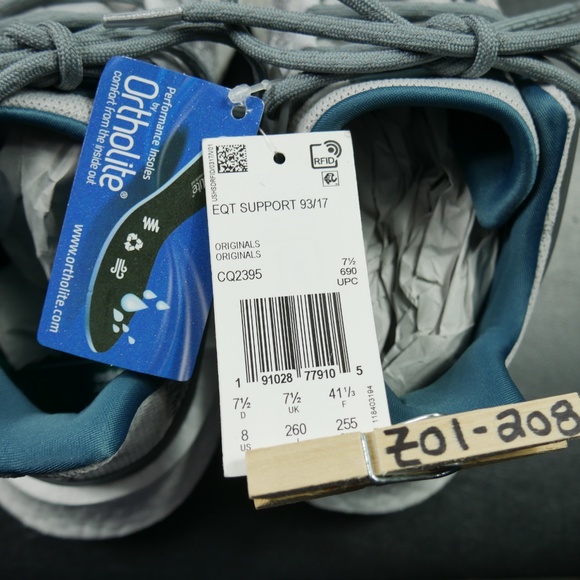 New Adidas Boost Eqt Support 93/17 Ortholite Shoes - Picture 8 of 8